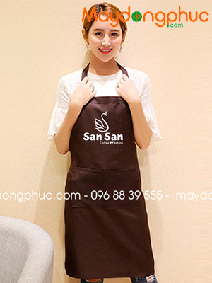 May tạp dề Quán Coffee Fashion San San