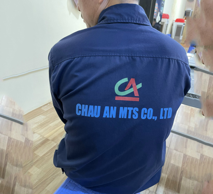 May áo bảo hộ Công ty Chau An MTS | May dong phuc bao ho