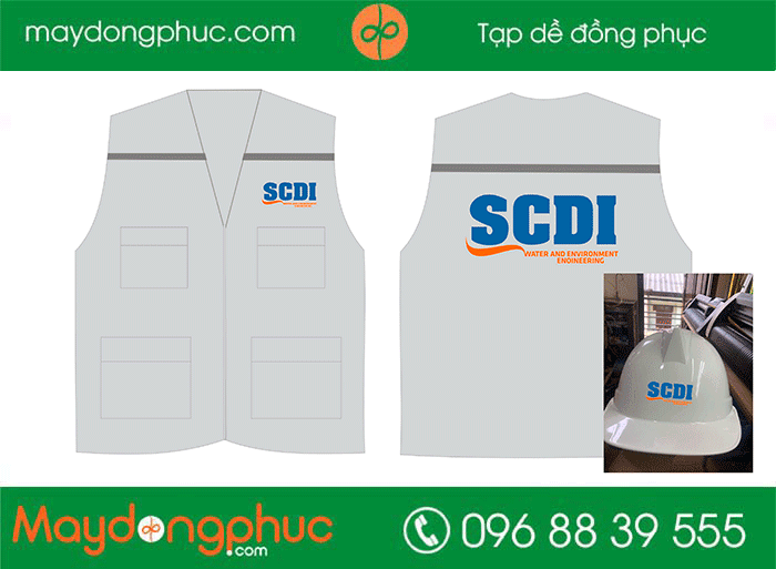 May áo gile đồng phục Công ty SCDI | May ao gile dong phuc