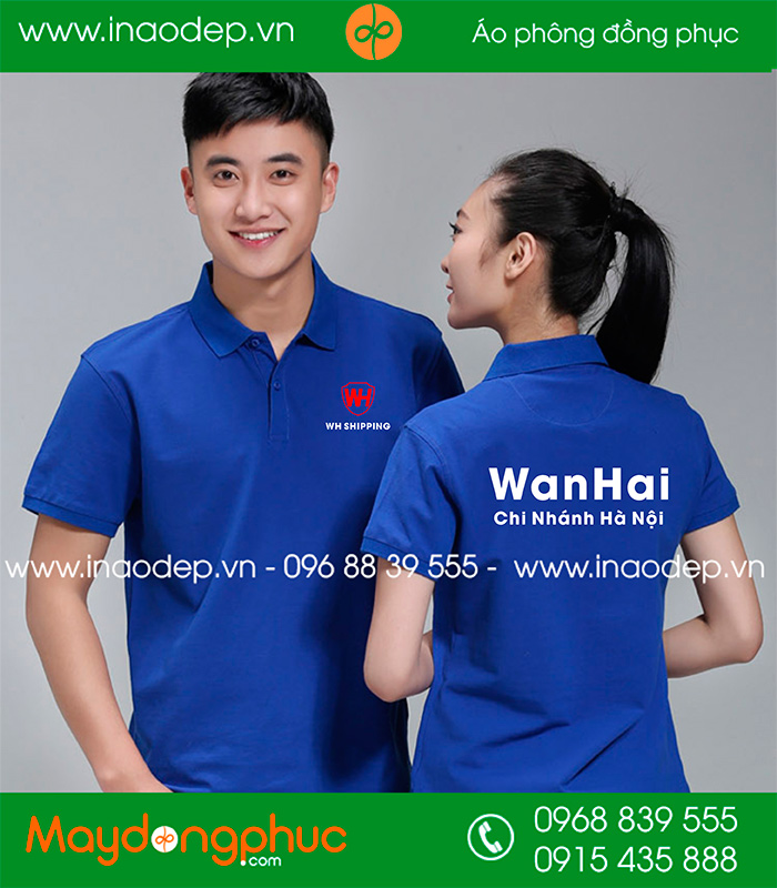 May áo phông Công ty WanHai Chi nhánh Hà Nội | May ao phong dong phuc