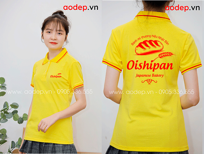 May áo phông Cửa hàng Bánh mì thương hiệu Nhật Bản Oishipan | May ao phong dong phuc