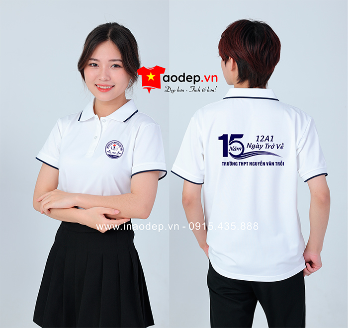 May áo Lớp 12A1 Trường THPT Nguyễn Văn Trỗi kỉ niệm 15 năm | May ao phong dong phuc