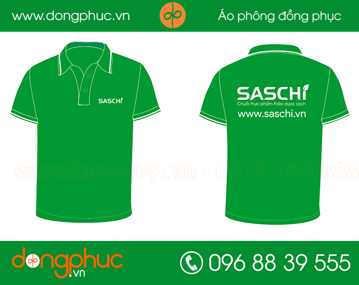 May đồng phục cửa hàng Saschi | May dong phuc nha hang
