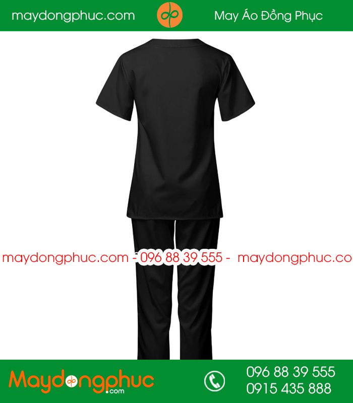 Quần áo đồng phục y tá  màu đen