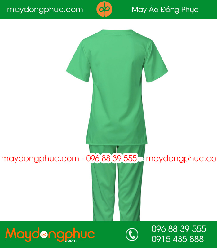 Quần áo đồng phục y tá màu xanh lá