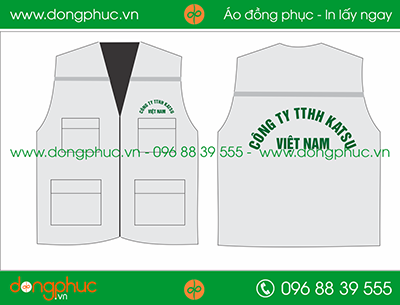 Áo gilê đồng phục công ty TNHH Katsu Việt Nam