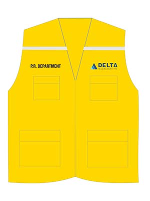 May áo gile đồng phục Bộ phận P.R công ty Delta