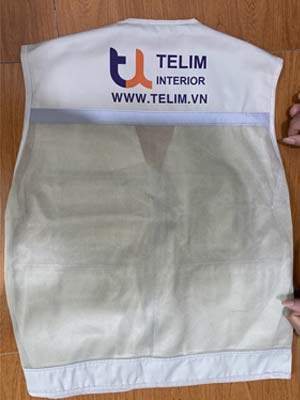 May áo gile đồng phục Công ty Telim Interior