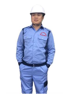 May đồng phục bảo hộ Đội xây lắp Bắc Giang Xuân Lương
