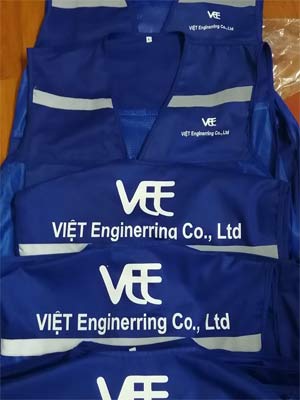 May áo gile đồng phục Công ty Việt Enginerring