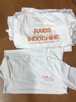 May áo phông Công ty Insolite Raids Indochine