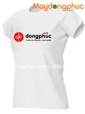 May áo phông cổ tròn Công ty Dongphuc.net