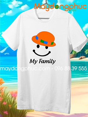 May áo phông đi biển cho gia đình
