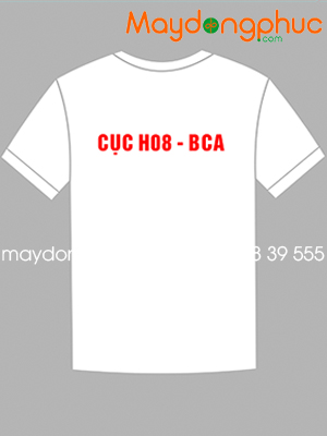 May áo phông Cục H08 - BCA