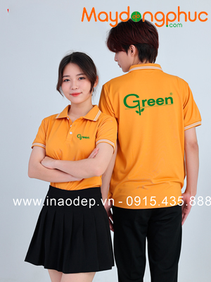 May áo phông đồng phục Green