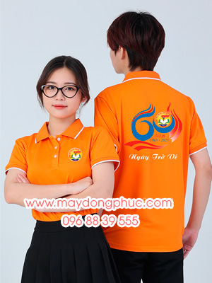 May áo phông Trường THPT Yên Lạc - Phú Thọ - 60 Năm Ngày trở về