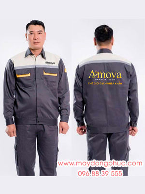 May đồng phục bảo hộ Công ty Amova