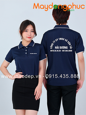 May áo phông Công ty CP TMDV và vận tải Hải Dương