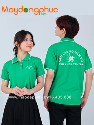 May áo phông Câu lạc bộ dân vũ Vui khỏe Yên Xá