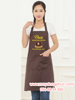May tạp dề Quán Vua bánh mì heo lu giòn tan