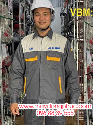 May đồng phục bảo hộ Công ty CP tư vấn đầu tư xây dựng TCM