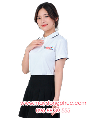 May áo phông đồng phục Inaodep.com màu trắng