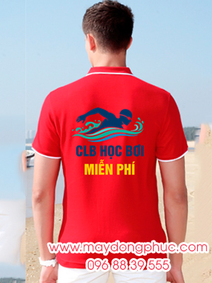 May áo phông Câu lạc bộ học bơi miễn phí