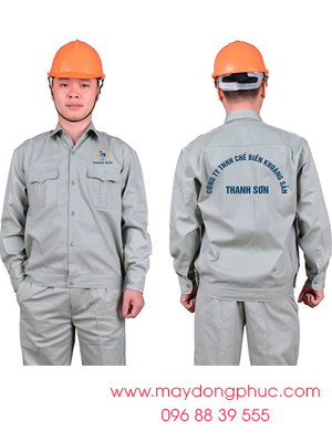 May đồng phục bảo hộ Công ty TNHH Chế biến khoáng sản Thanh Sơn