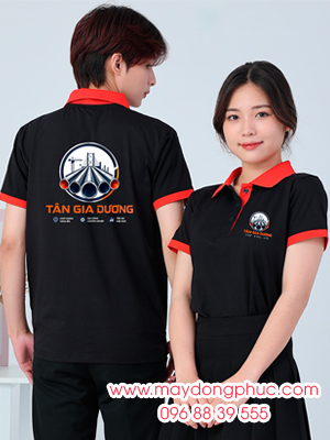 May áo phông đồng phục Tân Gia Dương