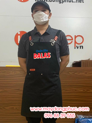 May Tạp Dề Đồng Phục Quán Sữa Dalas