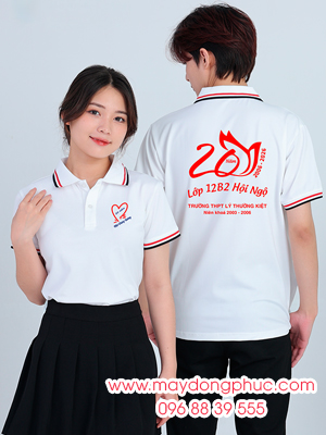 May áo Lớp 12B2 Hội ngộ – Trường THPT Lý Thường Kiệt niên khóa 2003-2006 – 20 Năm Một chặng đường