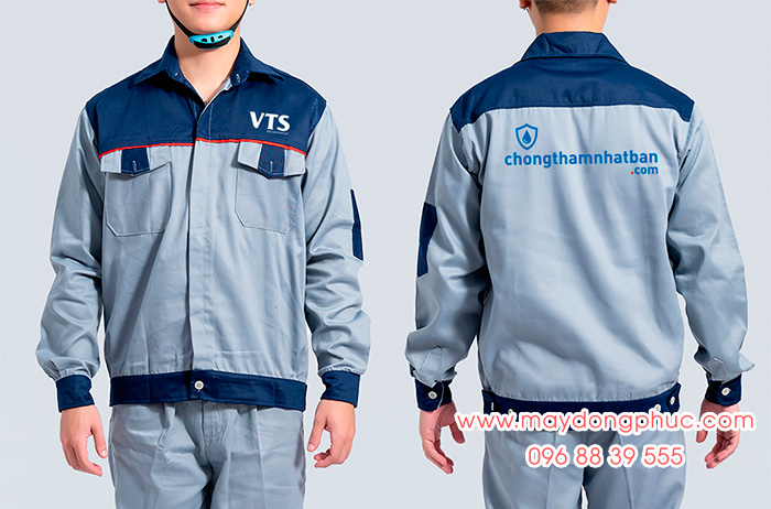 May đồng phục bảo hộ Công ty Chongthamnhatban VTS | May dong phuc bao ho