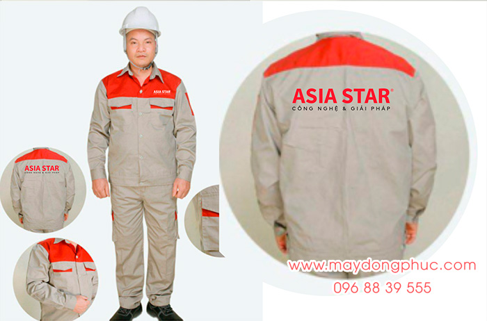 May đồng phục bảo hộ Công ty Công nghệ & Giải pháp Asia Star | May dong phuc bao ho