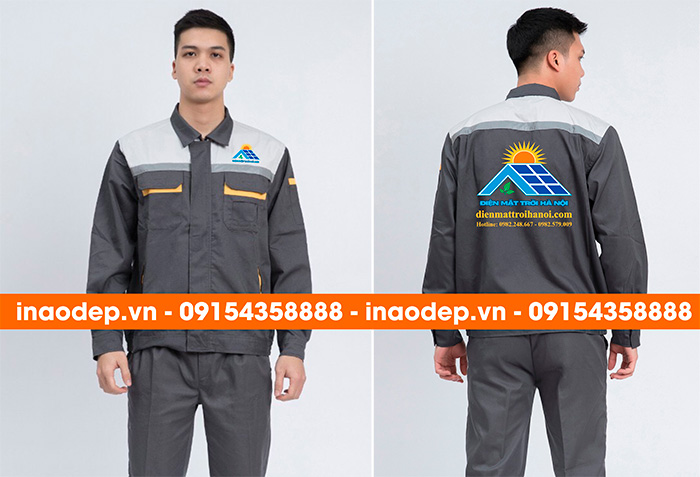 May đồng phục bảo hộ Công ty Điện mặt trời Hà Nội | May dong phuc bao ho