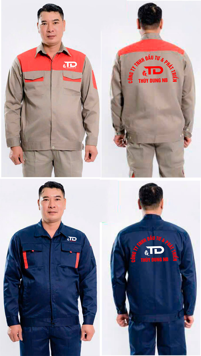 May đồng phục bảo hộ Công ty TNHH Đầu tư & Phát triển Thùy Dung NB | May dong phuc bao ho