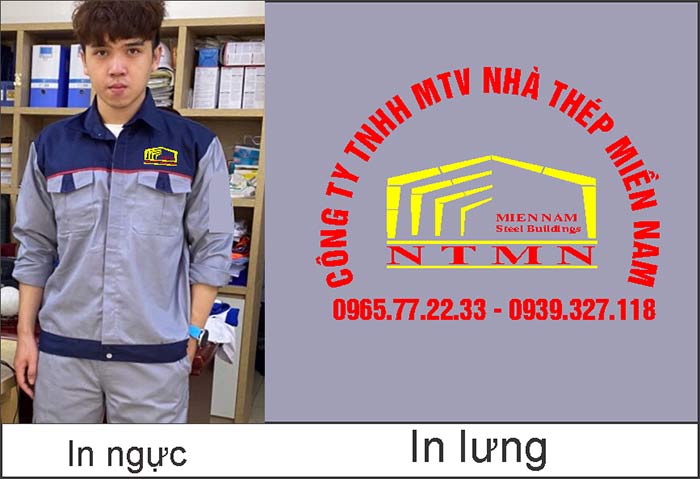May áo bảo hộ công ty TNHH MTV Nhà thép miền nam | May dong phuc bao ho