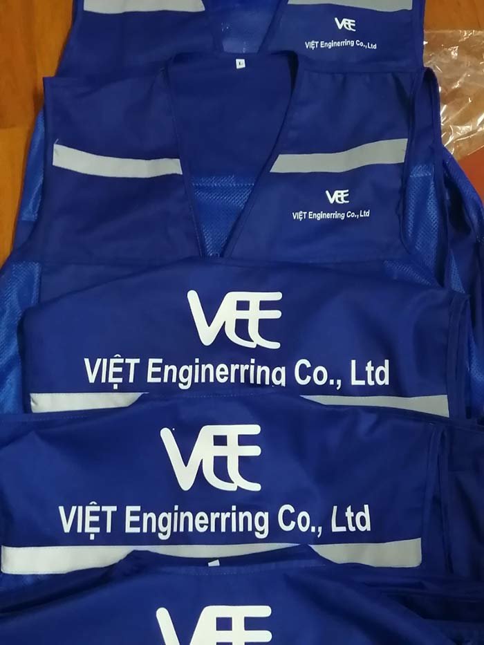 May áo gile đồng phục Công ty Việt Enginerring | May ao gile dong phuc