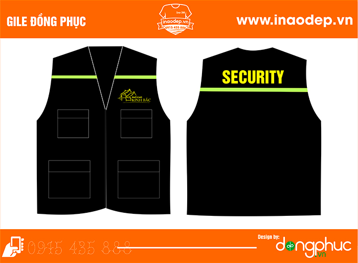 May áo gile Phố chợ Kinh Bắc - Security | May ao gile dong phuc