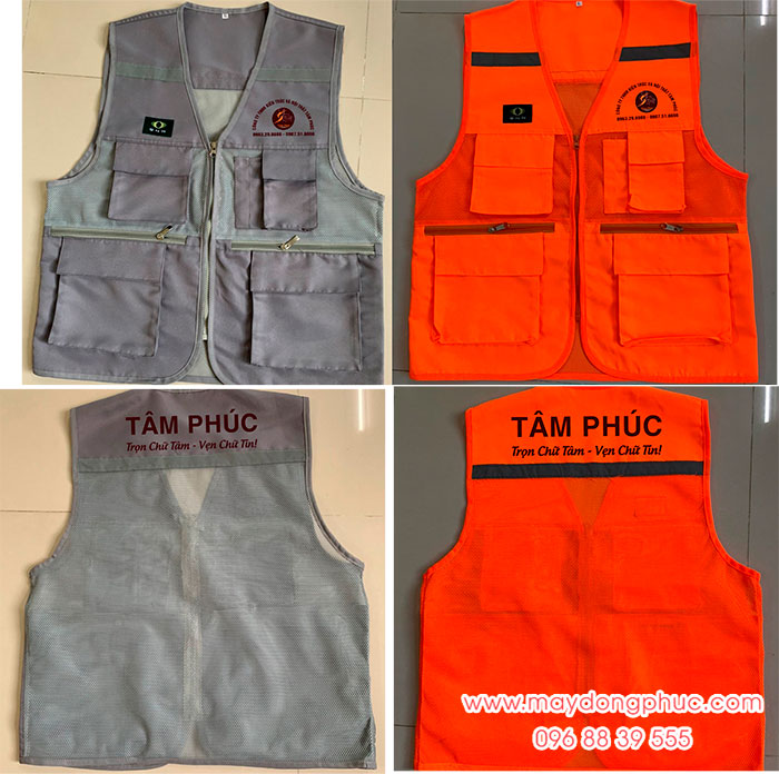 May áo gile Công ty TNHH Kiến trúc và nội thất Tâm Phúc | May ao gile dong phuc