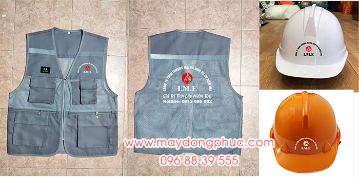 May áo gile Công ty TNHH Thương mại và dịch vụ Cơ điện IME | May ao gile dong phuc