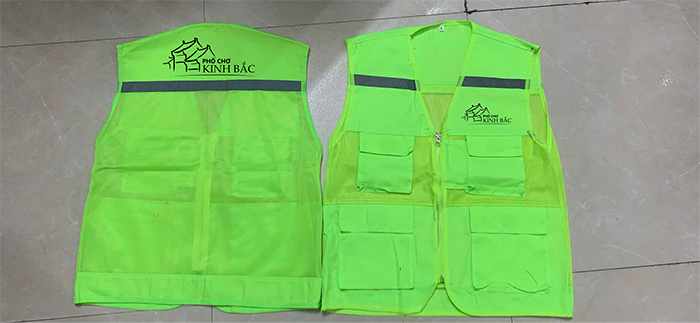 May áo gile lưới Phố chợ - Kinh Bắc | May ao gile dong phuc