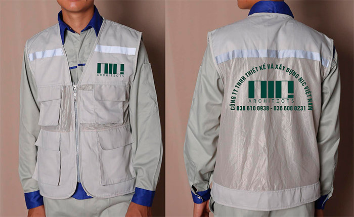 May áo gile Công ty TNHH Thiết kế và xây dựng NIC Việt Nam | May ao gile dong phuc