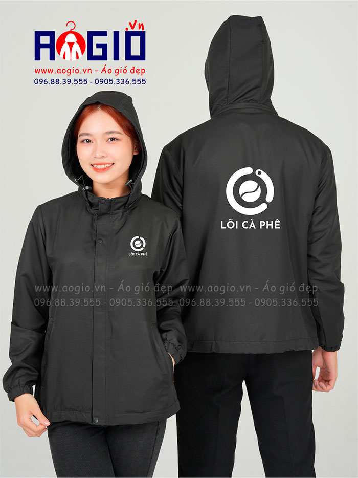 May áo gió đồng phục Lõi Cà Phê | May ao khoac dong phuc