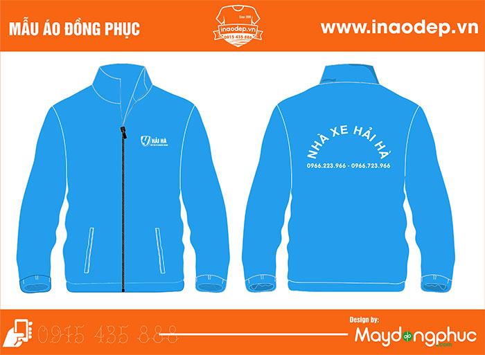 May áo khoác đồng phục Nhà xe Hải Hà | May ao khoac dong phuc