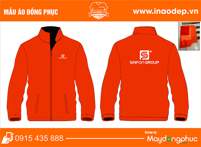 May áo khoác đồng phục Sapon Group | May ao khoac dong phuc