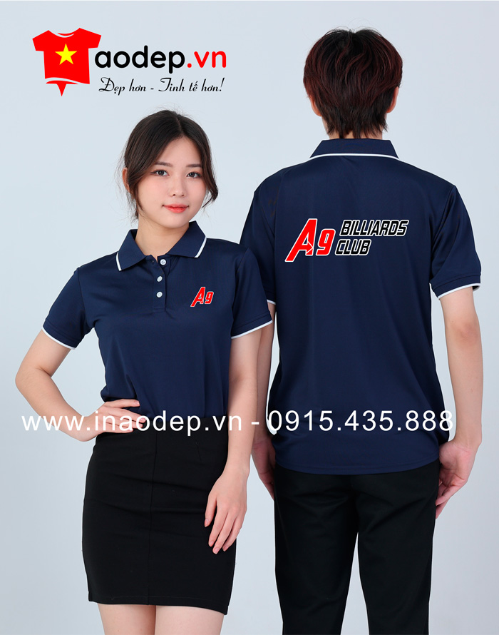 May áo phông A9 Billiards Club | May ao phong dong phuc