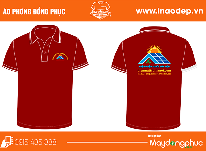 May áo phông Công ty Điện mặt trời Hà Nội | May ao phong dong phuc