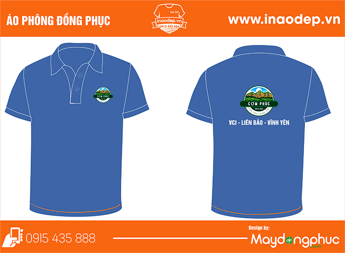 May áo phông Quán Cơm Phúc VCI - Liên Bảo - Vĩnh Yên | May ao phong dong phuc