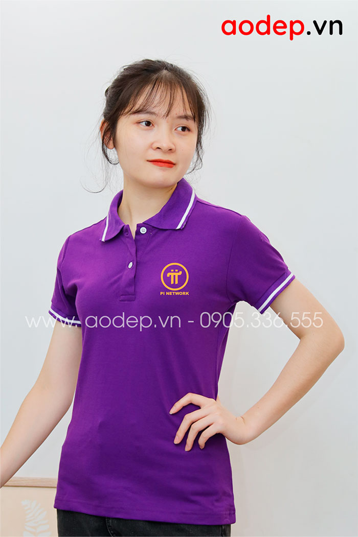 May áo phông đồng phục PI Network | May ao phong dong phuc