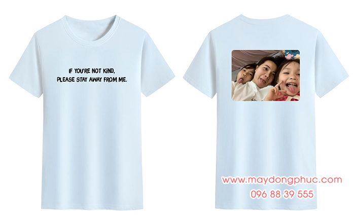 May ảnh gia đình lên áo | May ao phong dong phuc